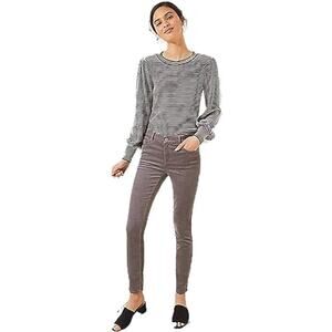 Loft Women`s Mauve Straight Leg Corduroy Pants Size 6‎